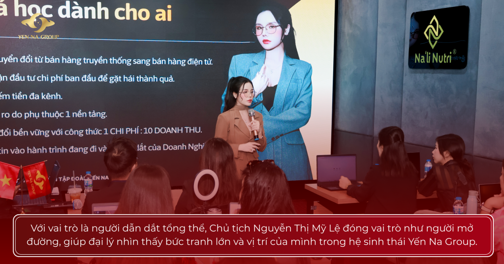 Yến Na Group triển khai khóa học “Trở thành doanh chủ sàn TMĐT” – Sau 1 tháng, nhiều đại lý bứt phá doanh số dưới sự dẫn dắt của Chủ tịch Nguyễn Thị Mỹ Lệ và đội ngũ công ty Chủ tịch Nguyễn Thị Mỹ Lệ chia sẻ về chương trình đào tạo
