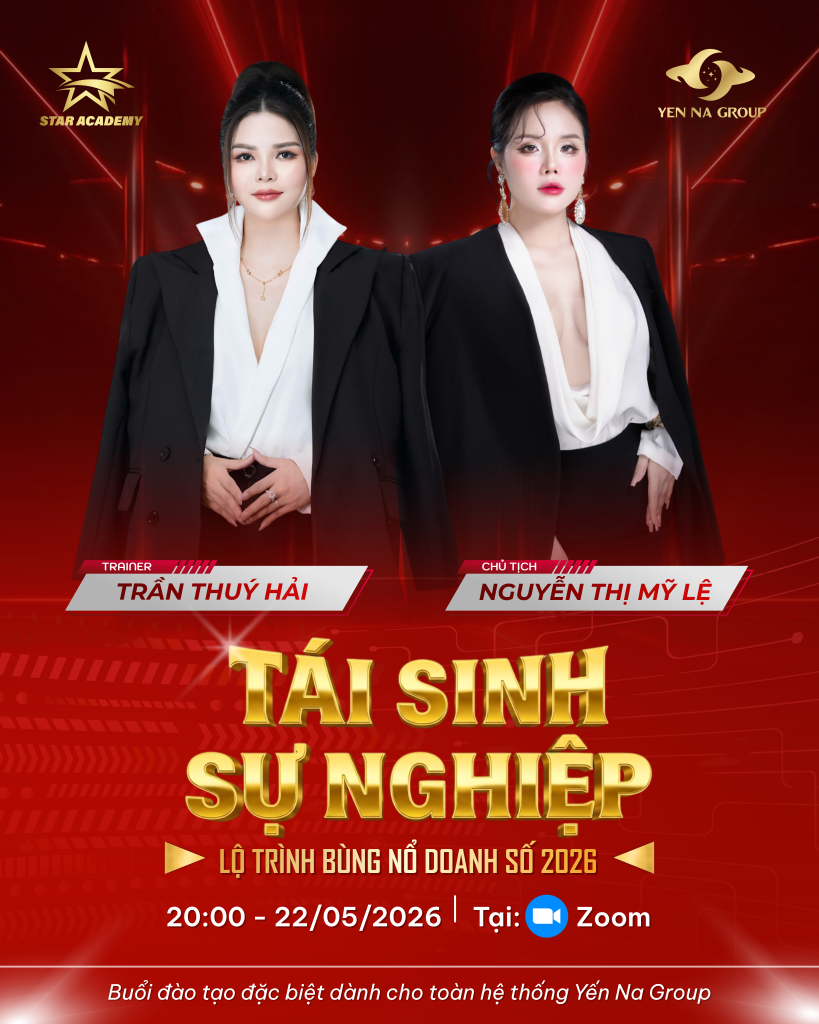 Chuyên gia đào tạo Trần Thuý Hải và Chủ tịch Nguyễn Thị Mỹ Lệ  cùng hệ thống Yến Na Group
